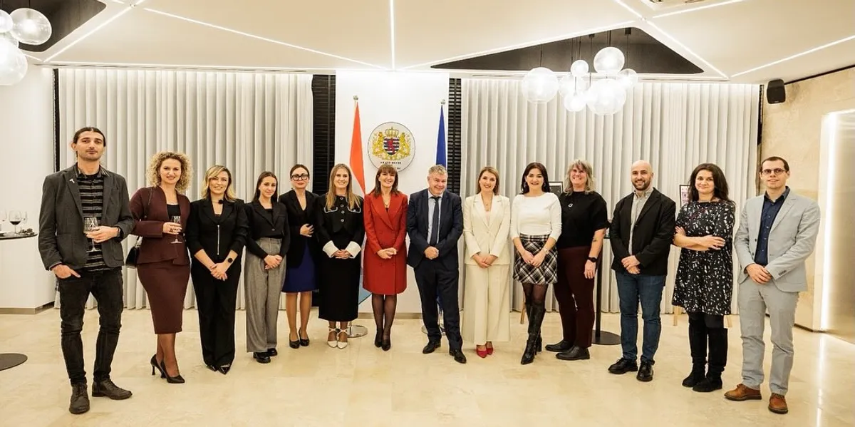 Në Ambasadën e Luksemburgut në Prishtinë u mbajt pritja zyrtare për hapjen e festivalit të teknologjisë dhe inovacionit DOKU.TECH 2025