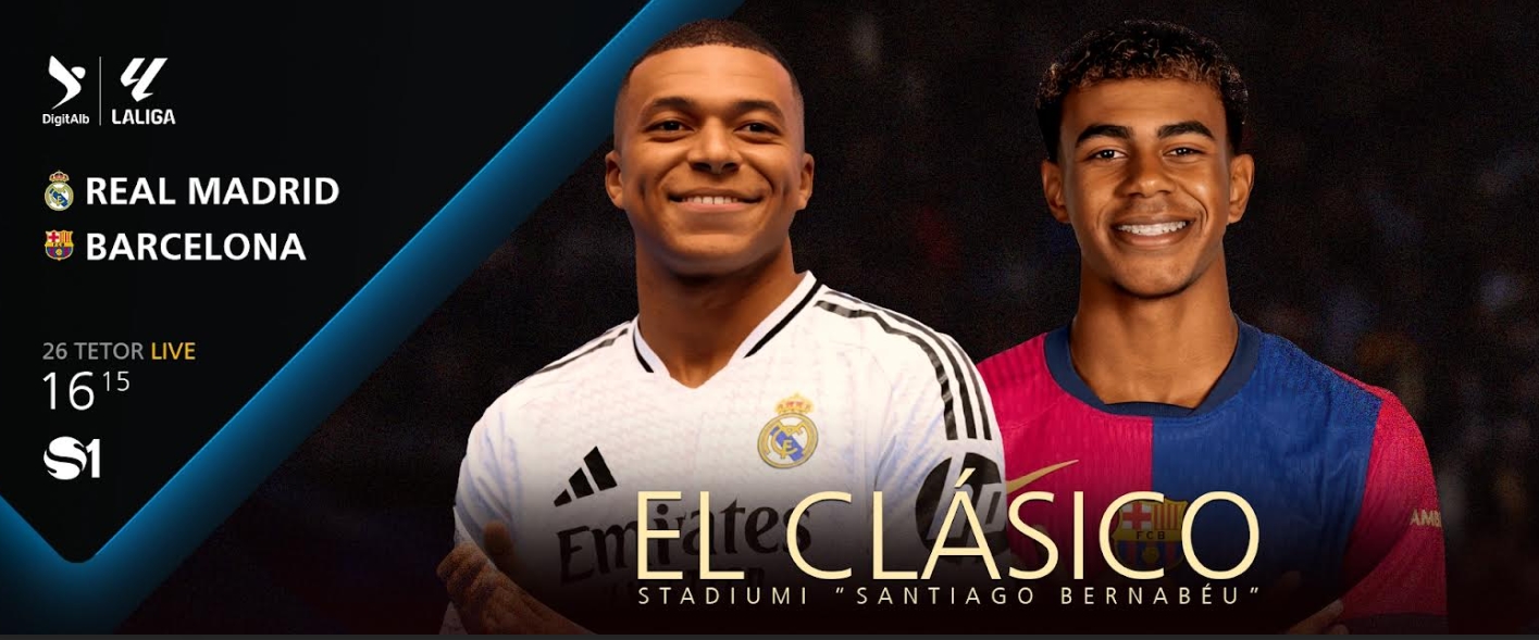 “El Clasico”, spektakli i madh i futbollit spanjoll, ekskluzivisht në SuperSport/DigitAlb