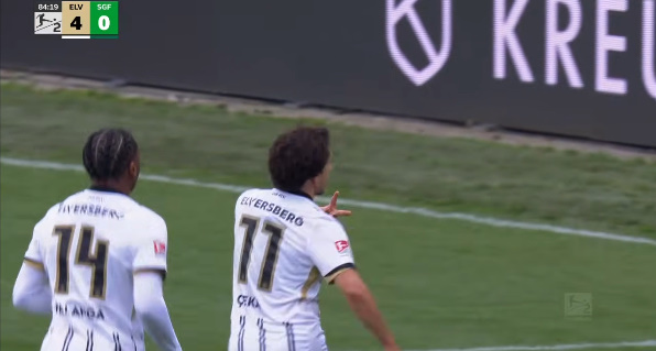 VIDEO/ I mjaftojnë vetëm 8 minuta në fushë, futbollisti shqiptar e bën “sefte” në Gjermani