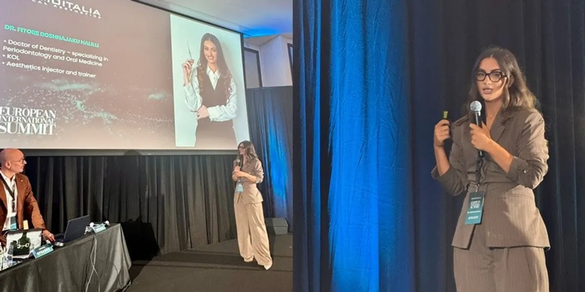 Dr. Fitore Boshnjaku Halili, doktoresha nga Kosova që prezantoi studimin klinik për skinboosterin “Codlagen” në European International Summit në Cannes