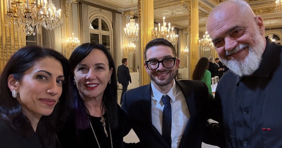 Darka zyrtare në ‘Élysée’/ Të shoqëruar nga bashkëshortet, Aleks Soros ndan fotot me Ramën