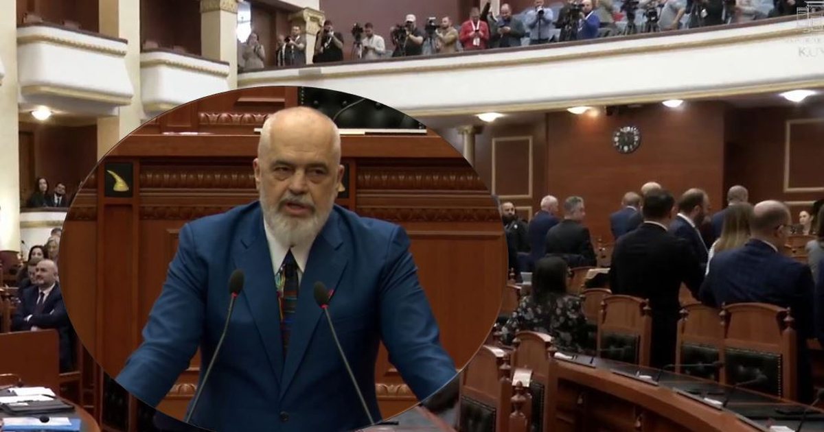 Deputetët e opozitës i kthejnë shpinën sapo merr fjalën, Rama: Më mirë kurrizin se fytyrën, Noka ka monopolin e…