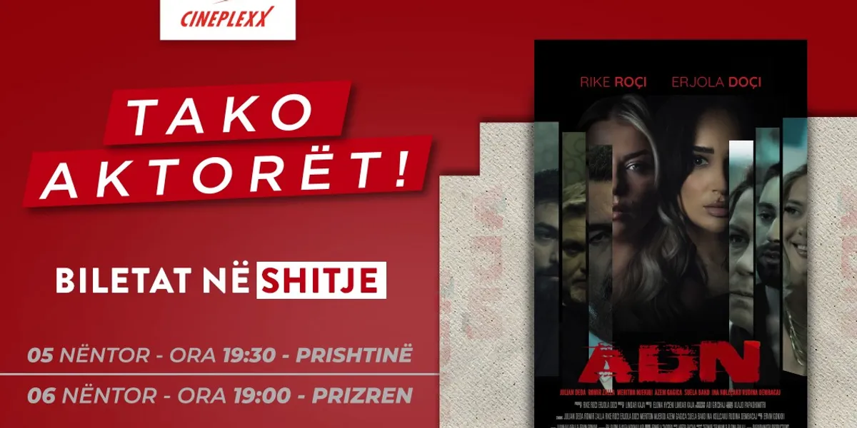 Takoni aktorët e filmit “ADN” në Cineplexx