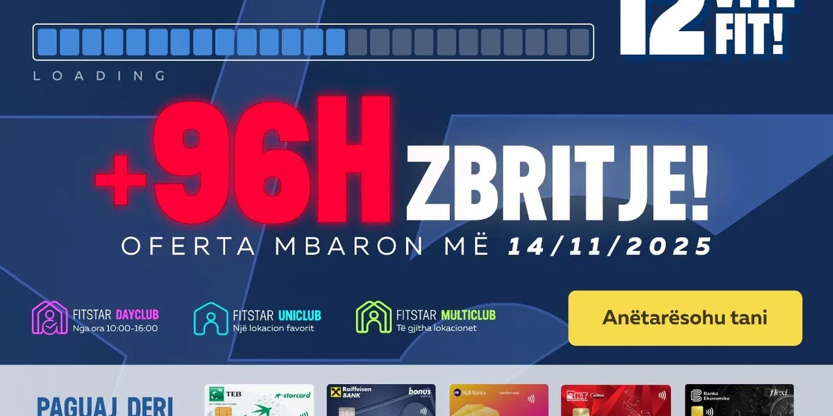 FiveStar Fitness nuk ndalet – edhe 96 orë për të festuar 12 vite