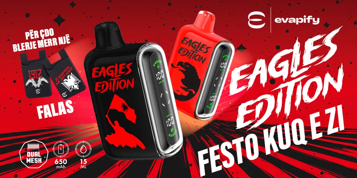 Evapify sjell “Eagles Edition” – një produkt i veçantë për nder të 28
Nëntorit