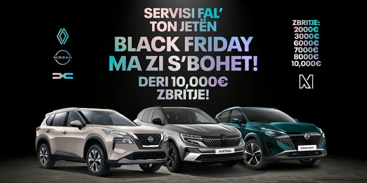 Nxitoni sasia po mbaron – vetëm edhe 4 ditë për ta përfituar deri në 10000 € zbritje dhe SERVISIN FAL’ TON’ JETËN në Auto Mita