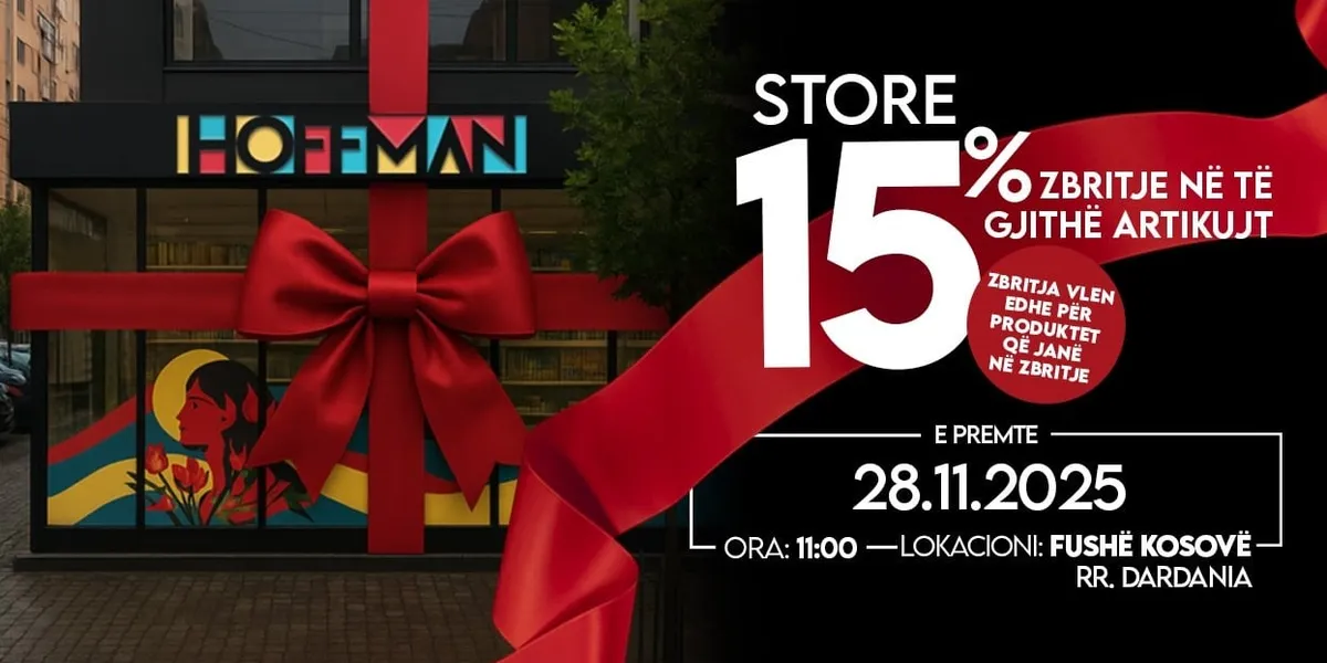 Hoffman Store hap dyert në Fushë Kosovë, zbritje,dhurata dhe skintest FALAS