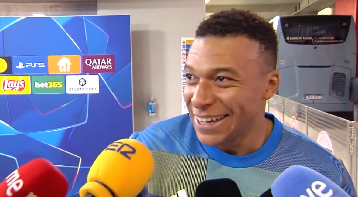 VIDEO/ Tifozët e Olimpiakosit fyejnë Mbapen në frëngjisht, ironia e sulmuesit të Realit: I dëgjova, por e kishin theksin vërtetë të keq