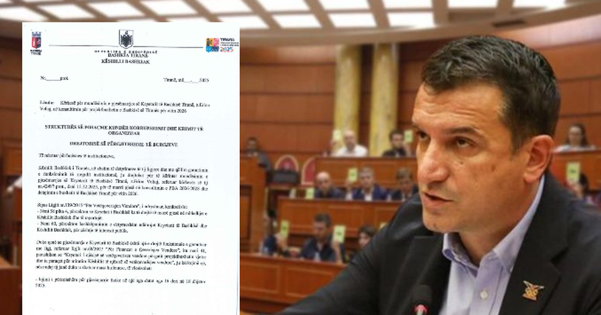 Buxheti 2026/ Këshilli Bashkiak i Tiranës kërkesë SPAK: Lejoni Veliaj të marrë pjesë në mbledhje!