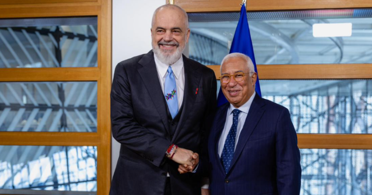 Samiti në Bruksel/ Kryeministri Rama pritet nga Presidenti i Këshillit të Europës, Antonio Costa