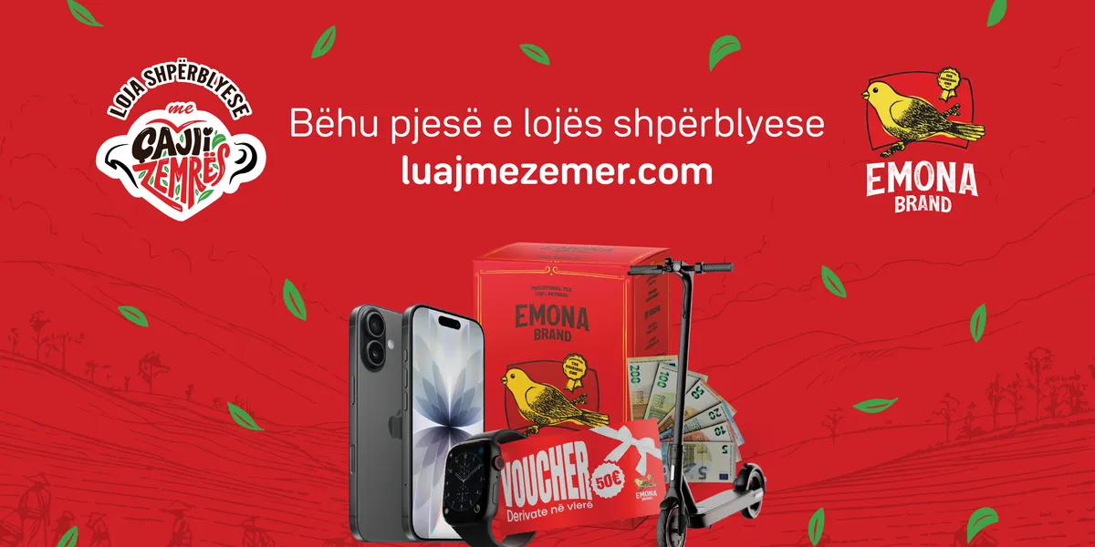 Nxehu dhe fito: Emona Brand me “Lojën Shpërblyese me Çajin e Zemrës”