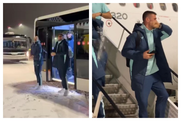 VIDEO/ Atmosferë magjike në prag festash, futbollistët e klubit spanjoll gëzojnë si fëmijë dhe luajnë me topa bore