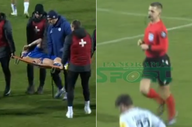 VIDEO/ E ka fajin gjyqtari! Dëmtim absurd i yllit të Kombëtares, del duke qarë me barelë