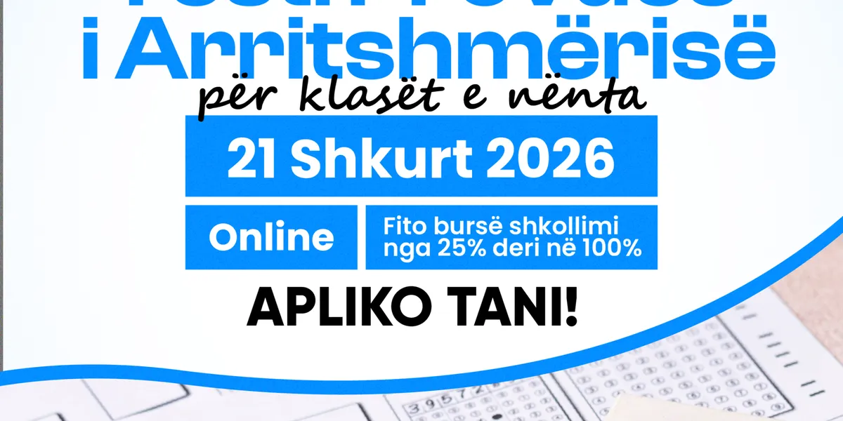 Edhe pak ditë kanë mbetur për aplikim: UBT International Smart Schools organizon edicionin e dytë të Testit Provues të Arritshmërisë