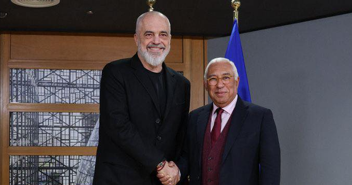 Takim me Presidentin e Këshillit Europian, Rama nga Brukseli: Antonio Costa, miku im i çmuar!