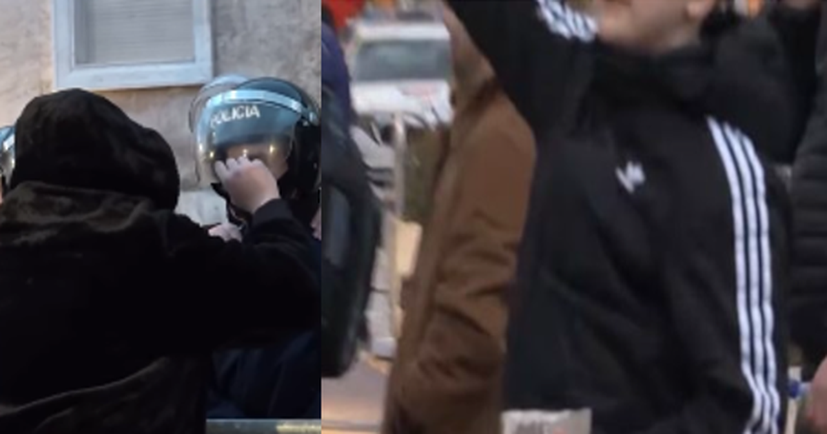 Tensionet e para në protestën e PD! I riu hedh pllaka guri drejt kryeministrisë, tjetri ngacmon me duar policin