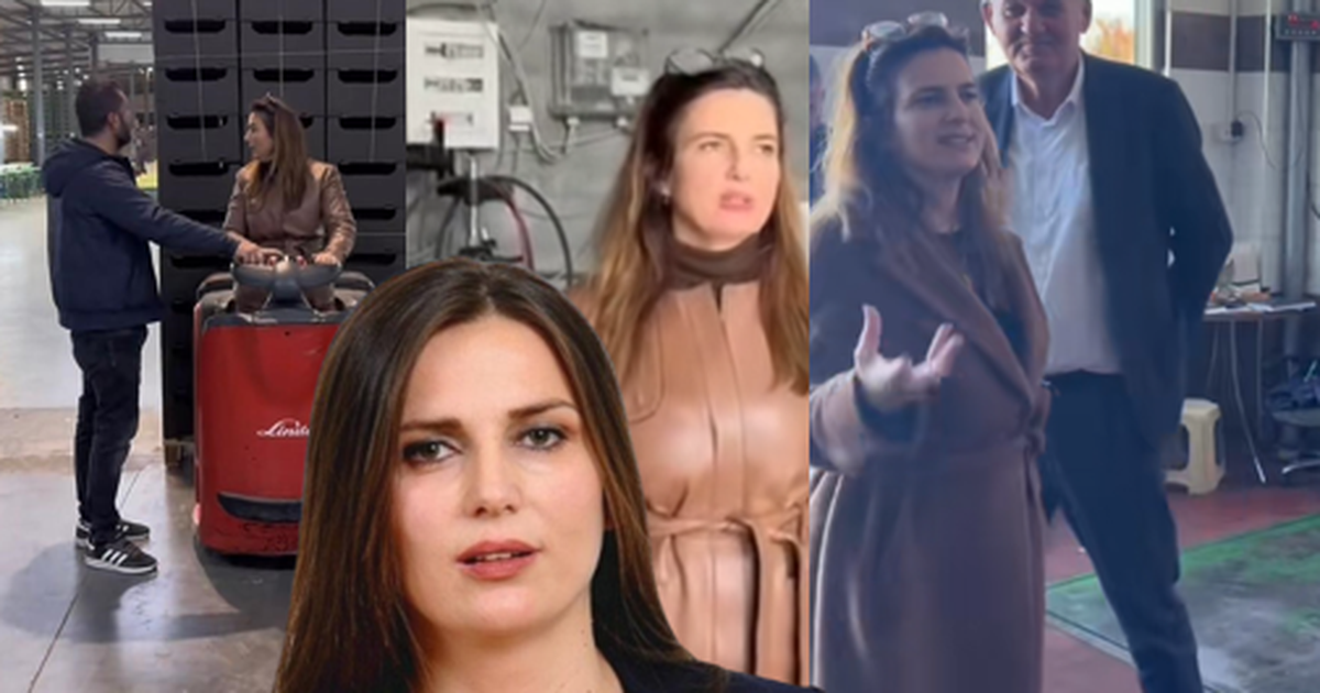 “Kur t’iu çahen gomat…”Siç nuk e keni parë kurrë, kryebashkiakja e Dimalit nga gomisteria mbi transpaletë