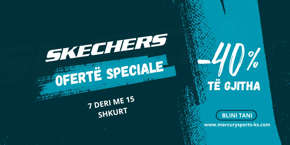 Nga 7 deri më 15 shkurt, Skechers ofron -40% zbritje në të gjitha produktet