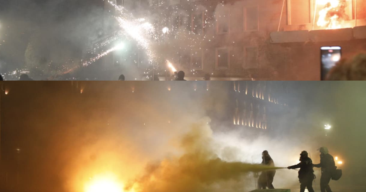 Tre orë nën zhurmën e molotovëve, protesta e opozitës në Tirana shoqërohet me tensione: të lënduar dhe të shoqëruar