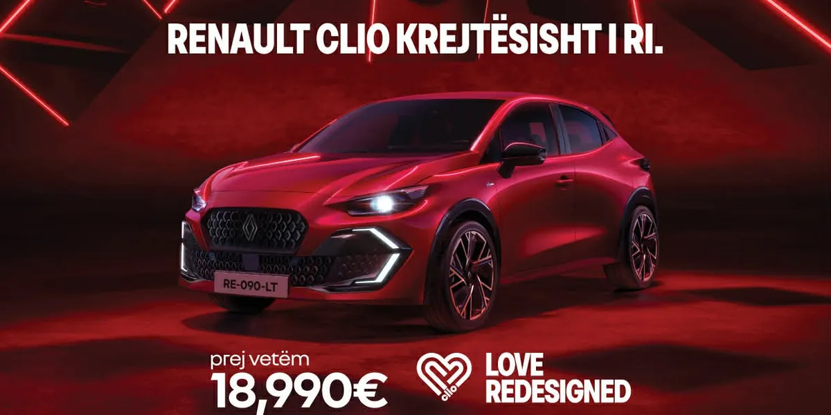 Renault Clio e re vjen me AI: vetura që identifikon shoferin dhe përshtatet automatikisht