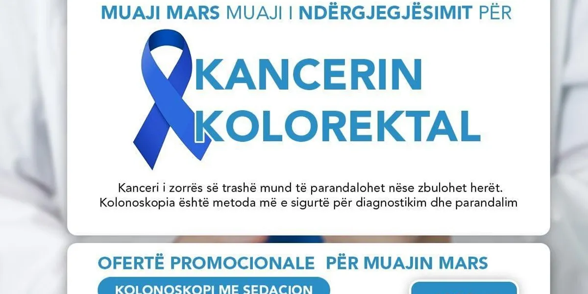 United Hospital sjell ofertë gjatë gjithë marsit: kolonoskopi me sedacion nga 190€ në 129€