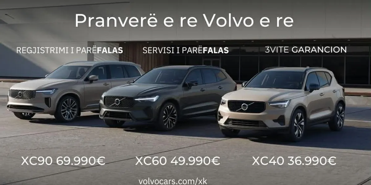 Pranverë e re, Volvo e re – regjistrim dhe servis falas