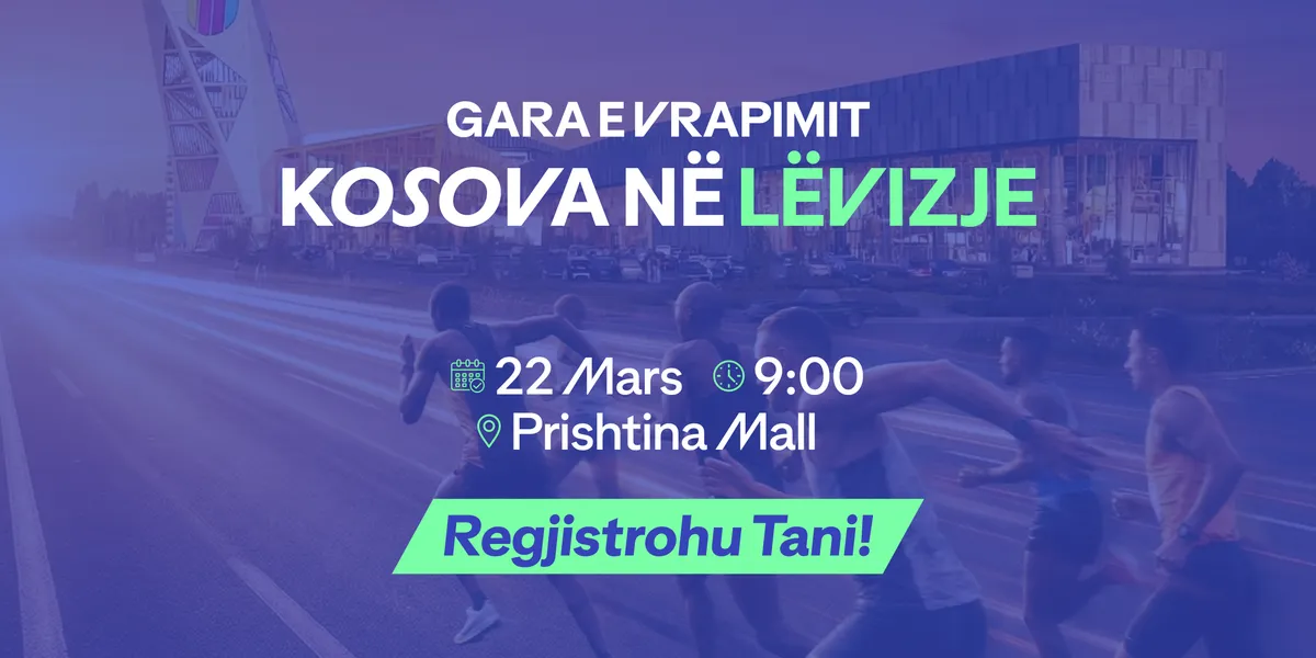 Bëhu pjesë e garës vrapuese ‘Kosova në Lëvizje’ të dielën, më 22 mars