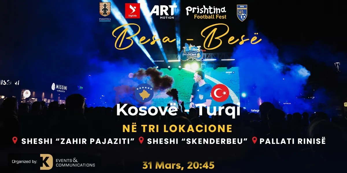 Prishtina gati për ngjarjen historike Kosovë – Turqi, World Cup 2026, we are coming