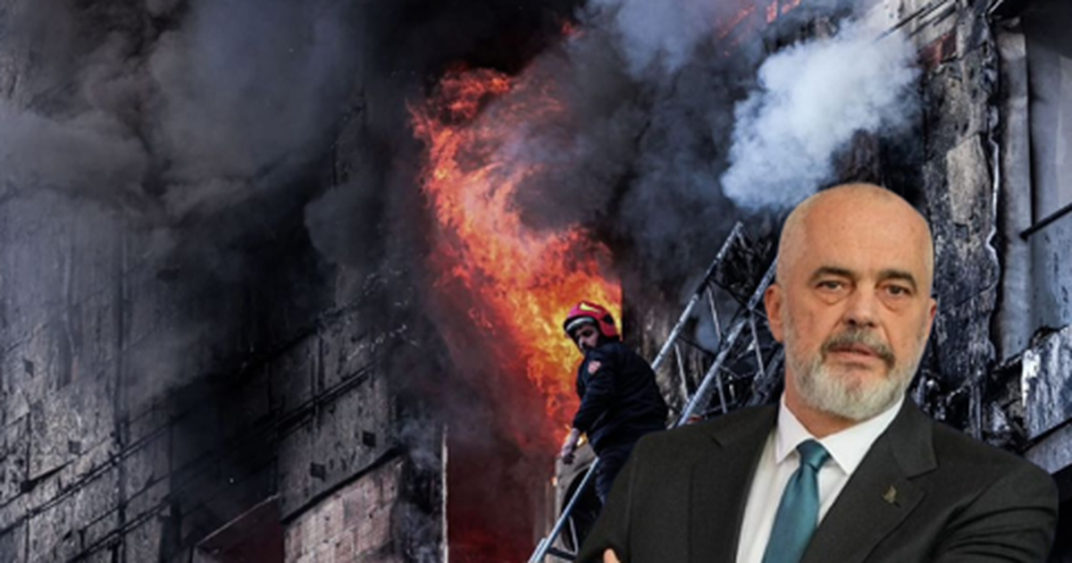 Pallai te kompleksi ‘Arlis’ ‘u përpi’ nga zjarri, Rama: Do të rindërtohet 100% nga vetë ndërtues