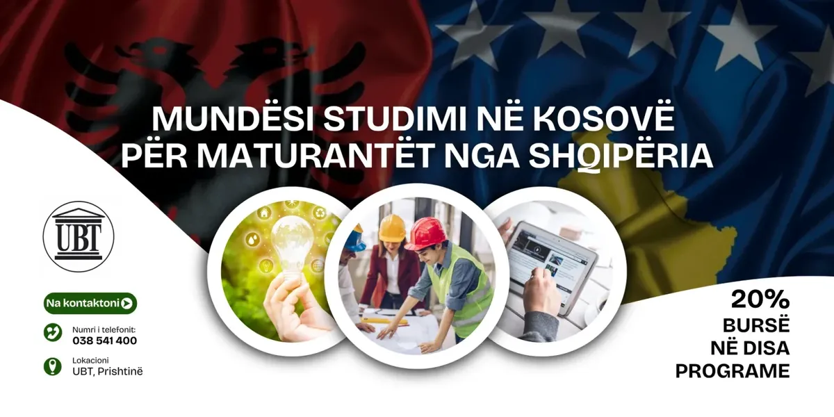 UBT ofron bursë për maturantët nga Shqipëria në Inxhinieri të Energjisë dhe programe të tjera inovative