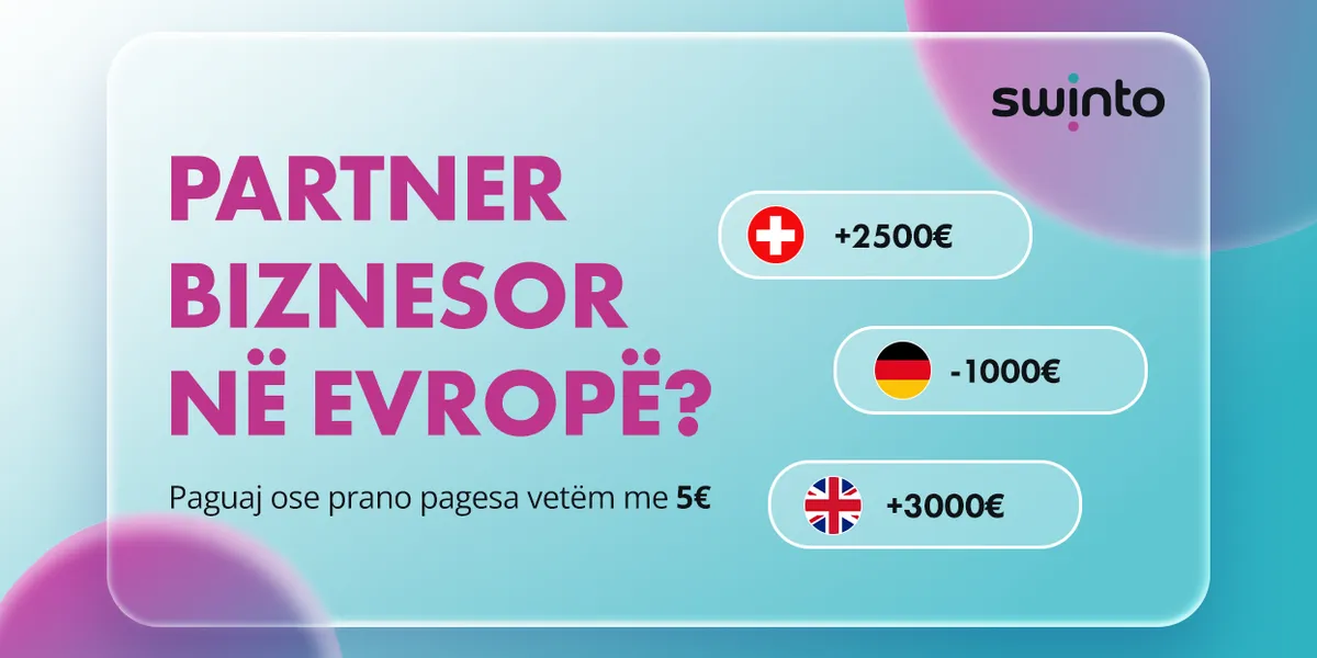 Transfere për partnerë biznesor me Swinto