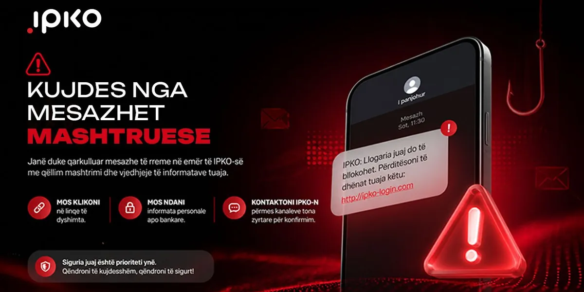 IPKO paralajmëron qytetarët për SMS mashtruese në emër të kompanisë