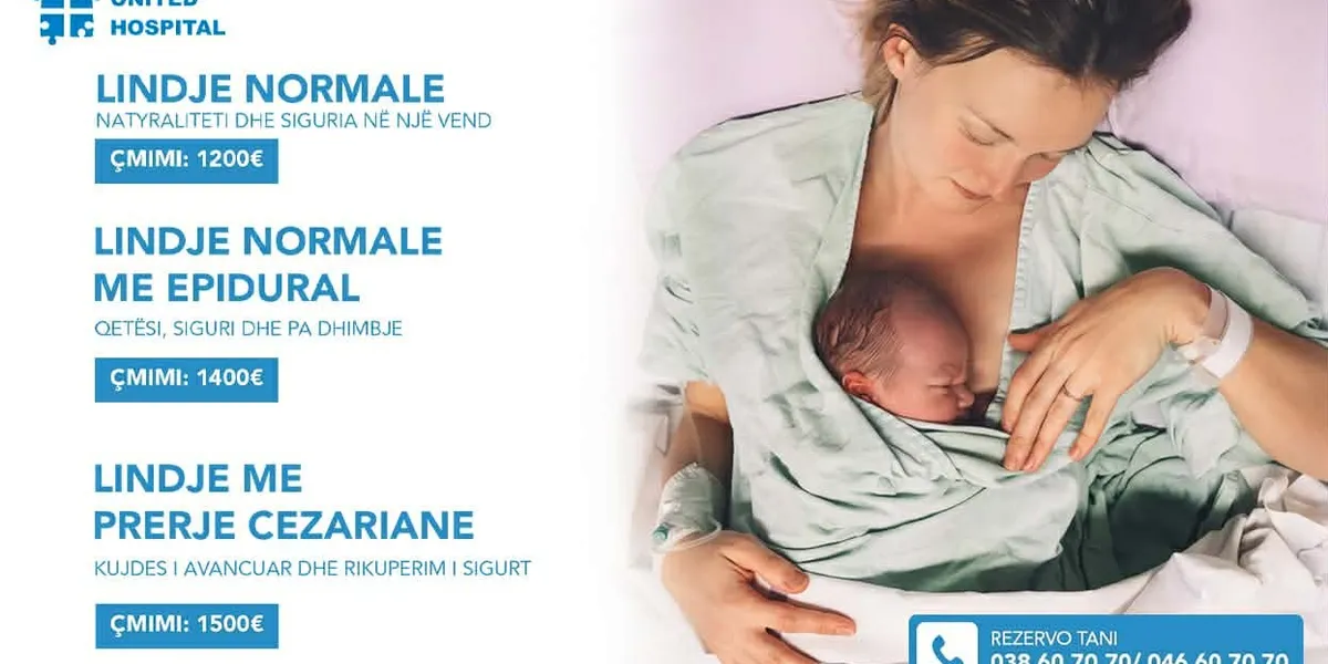 Në prag të lindjes? United Hospital Prishtinë sjell paketat që ofrojnë siguri dhe kujdes për ty dhe beben