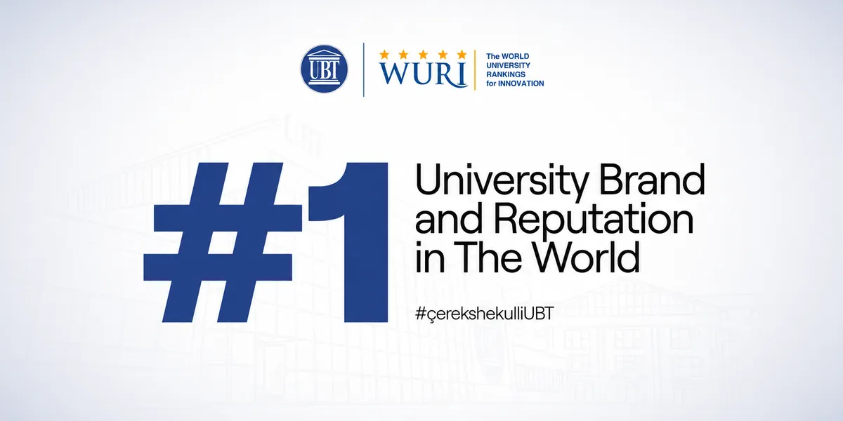 Historike: UBT, në 25-vjetorin e themelimit, renditet i pari në botë për reputacionin universitar në WURI 2026