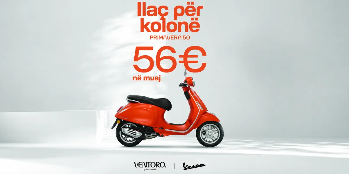 Ilaç për kolonë? Merr Vespa me vetëm 56€ në muaj!