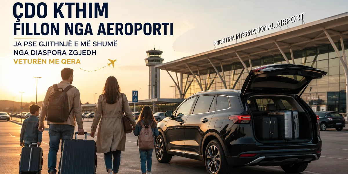 Çdo kthim fillon nga aeroporti – ja pse gjithnjë e më shumë nga diaspora zgjedh veturën me qera