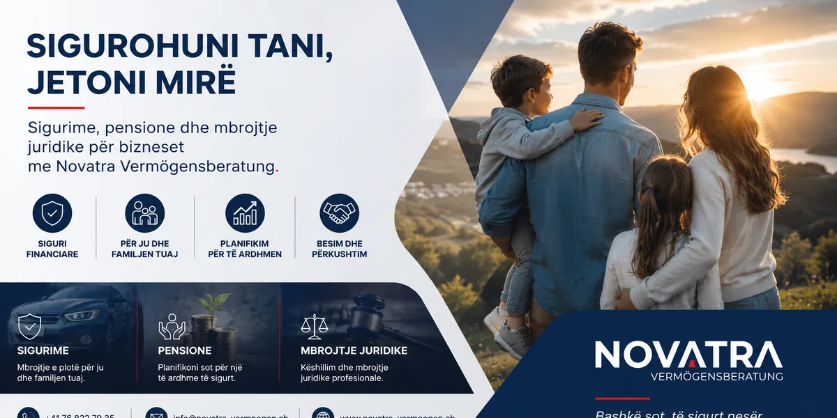 NOVATRA Vermögensberatung – Partneri juaj për siguri familjare në Zvicër