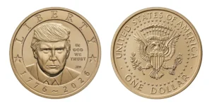 Portreti i Trumpit në monedhën amerikane