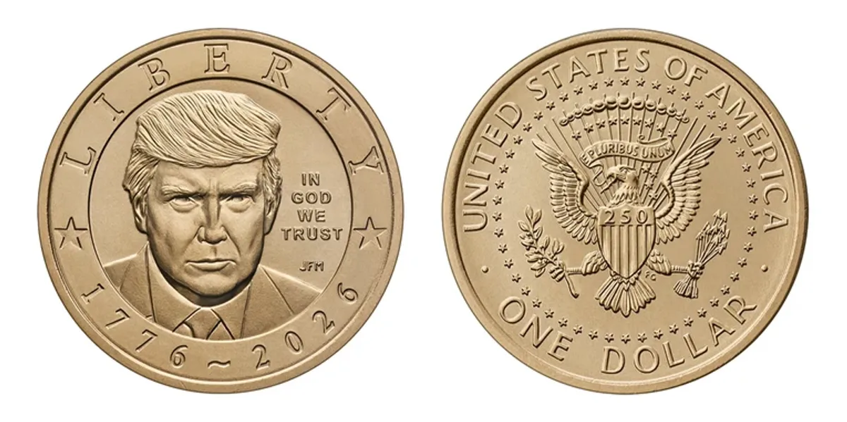 Portreti i Trumpit në monedhën amerikane