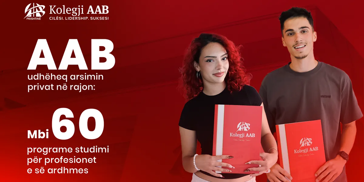 AAB udhëheq arsimin privat në rajon: Mbi 60 programe studimi për profesionet e së ardhmes