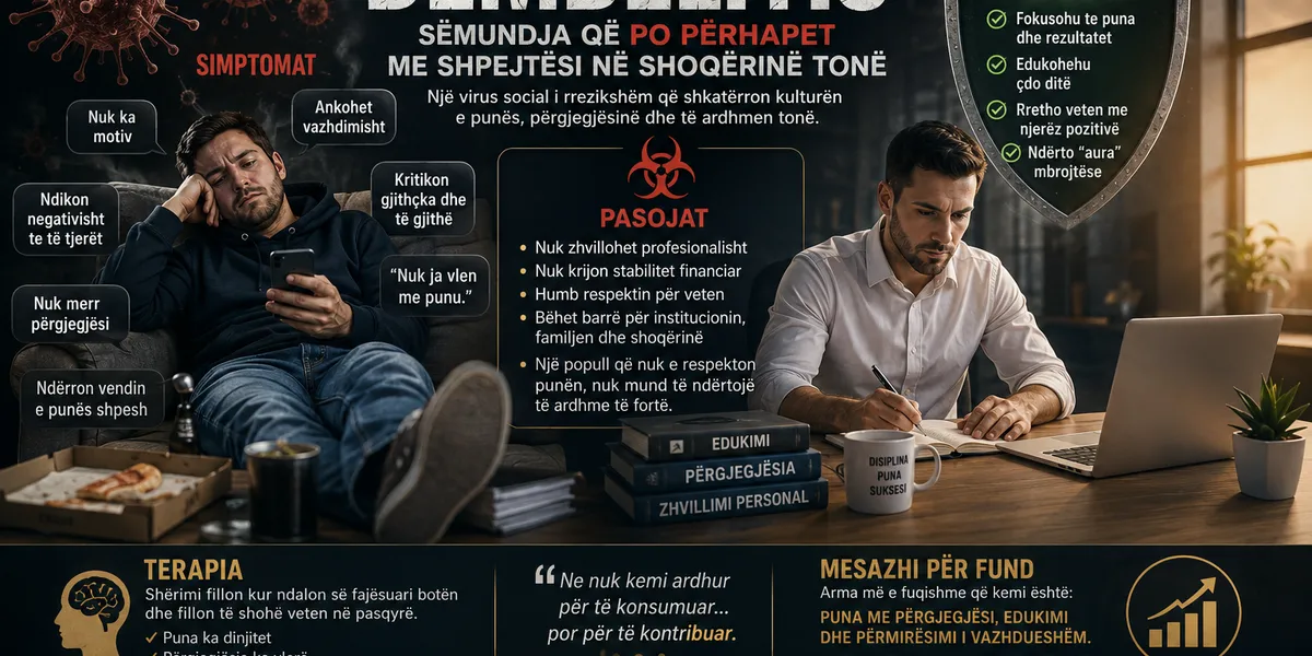 “DEMBELITIS” – Sëmundja që po përhapet me shpejtësi në shoqërinë tonë
